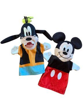 Disney Baby Melissa & Doug Soft Plush Puppets-Mickey Mouse & Goofy